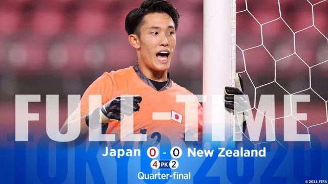 投注技巧-【奥运会】日本120分钟0比0新西兰 点球4比2进四强